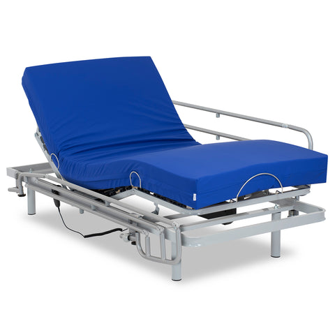 Gearticuleerd bed met HR Sanitaire matras en leuningen