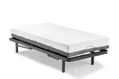 Elektrisch gearticuleerd bed met draadloze bediening en visco -elastische matras