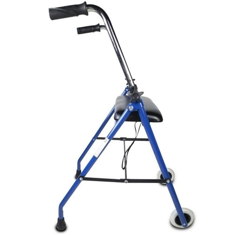 2 -Wheelded en blauw vouwen Walker