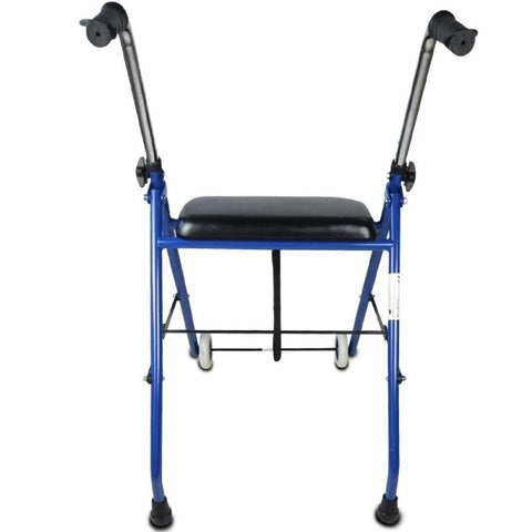 2 -Wheelded en blauw vouwen Walker